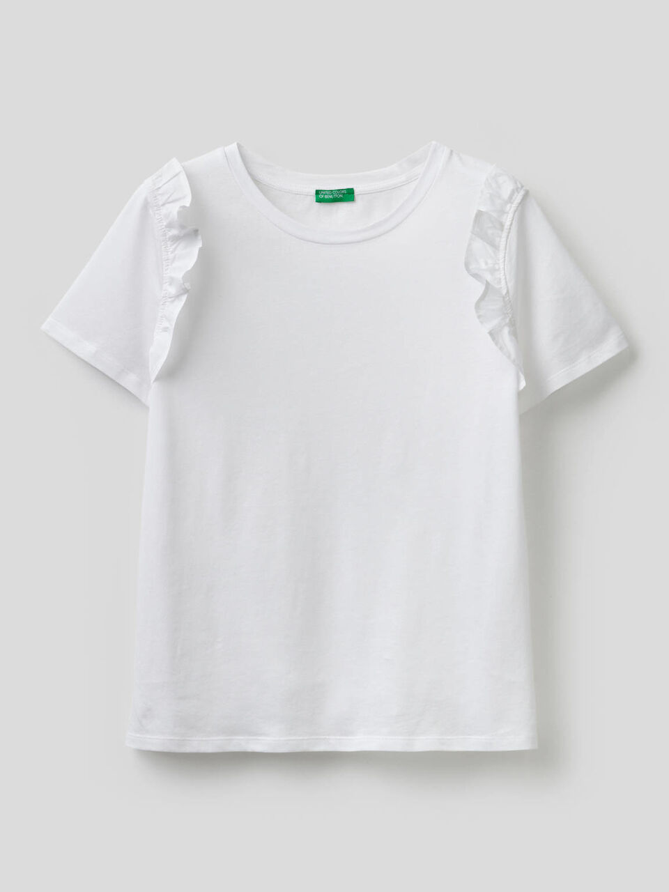 T-Shirt aus 100% Baumwolle mit Rüschen image number 1