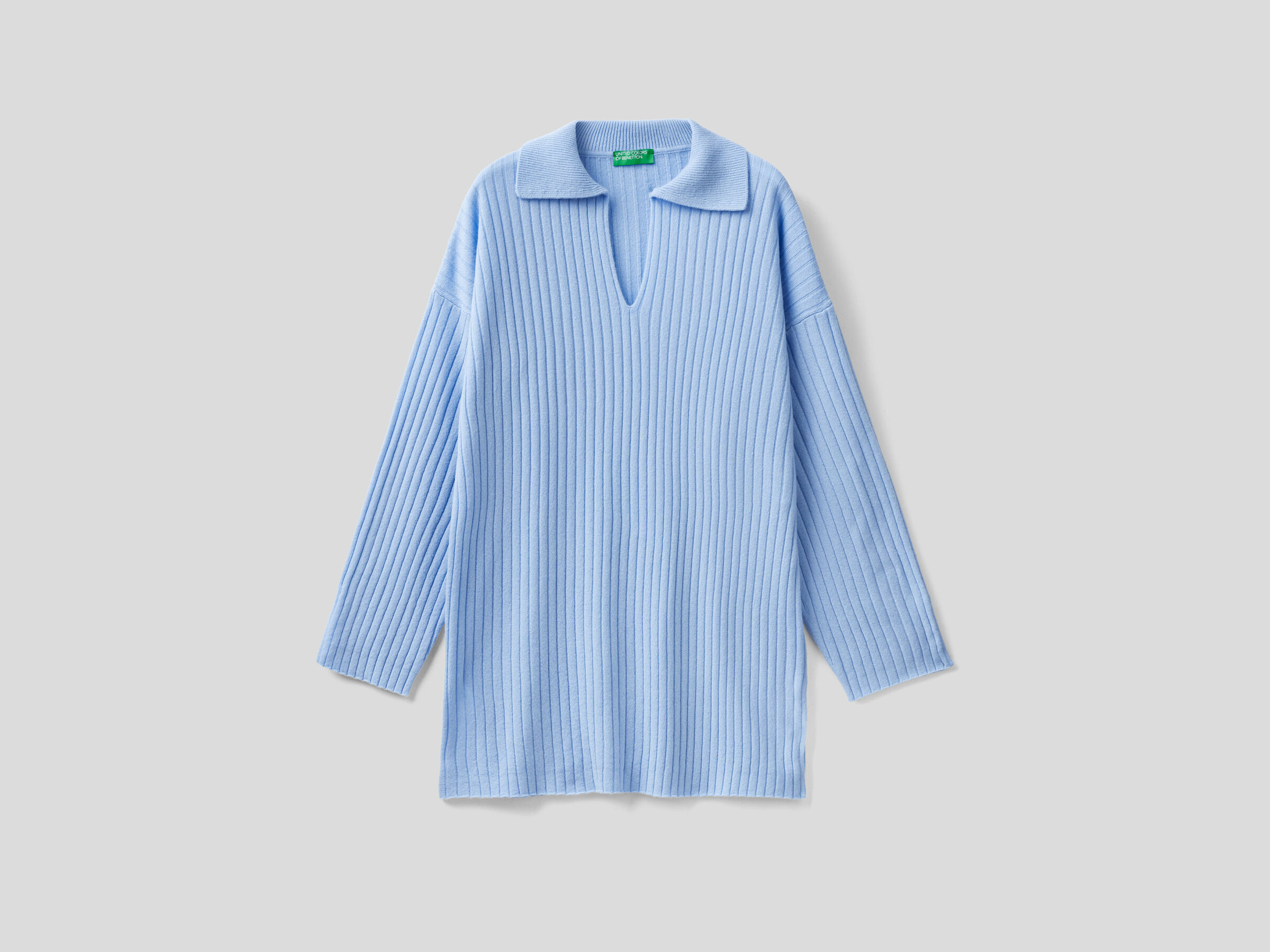 Pullover im Polo-Stil mit Rippenmuster image number 4