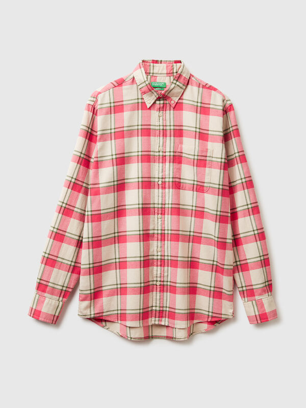 Flanell-Button-Down-Hemd Herren