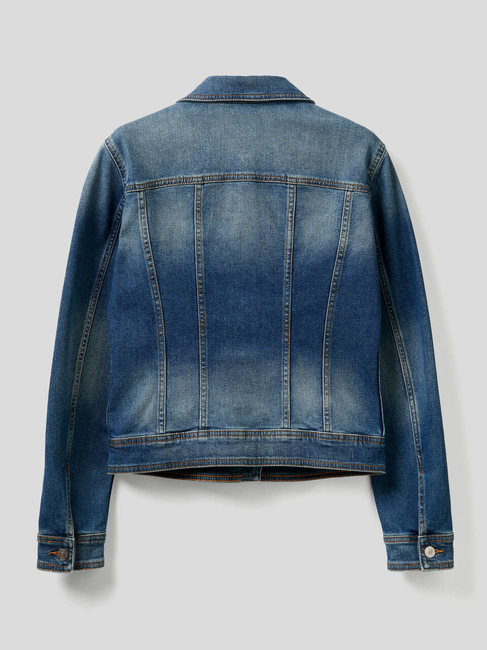 Taillierte Jeansjacke image number 2
