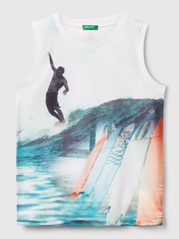Tanktop mit Surf-Print Jungen