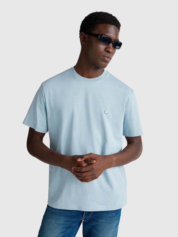 Basic-T-Shirt aus Baumwolle Herren