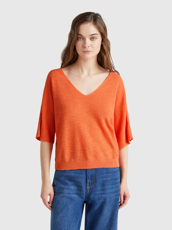 Wendbarer, kurz geschnittener Pullover Damen