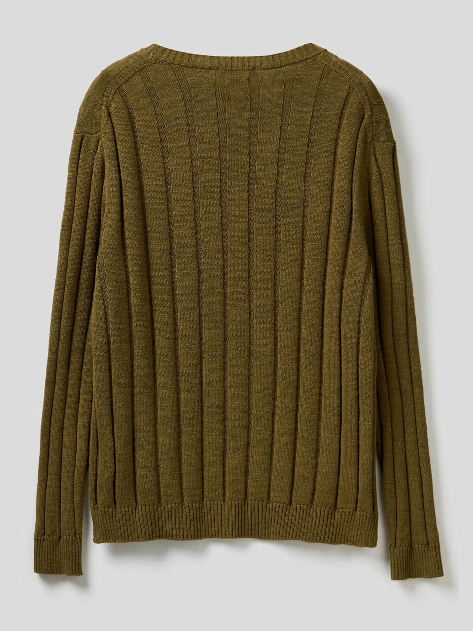 Pullover in einer Mischung aus Baumwolle und Leinen mit Rippenmuster image number 2