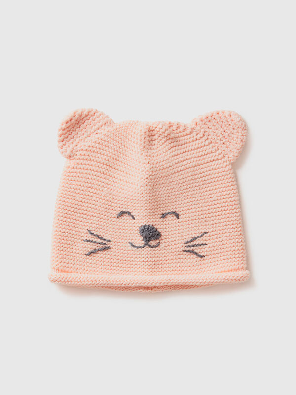 Crochet-Mütze mit Applikationen Newborn