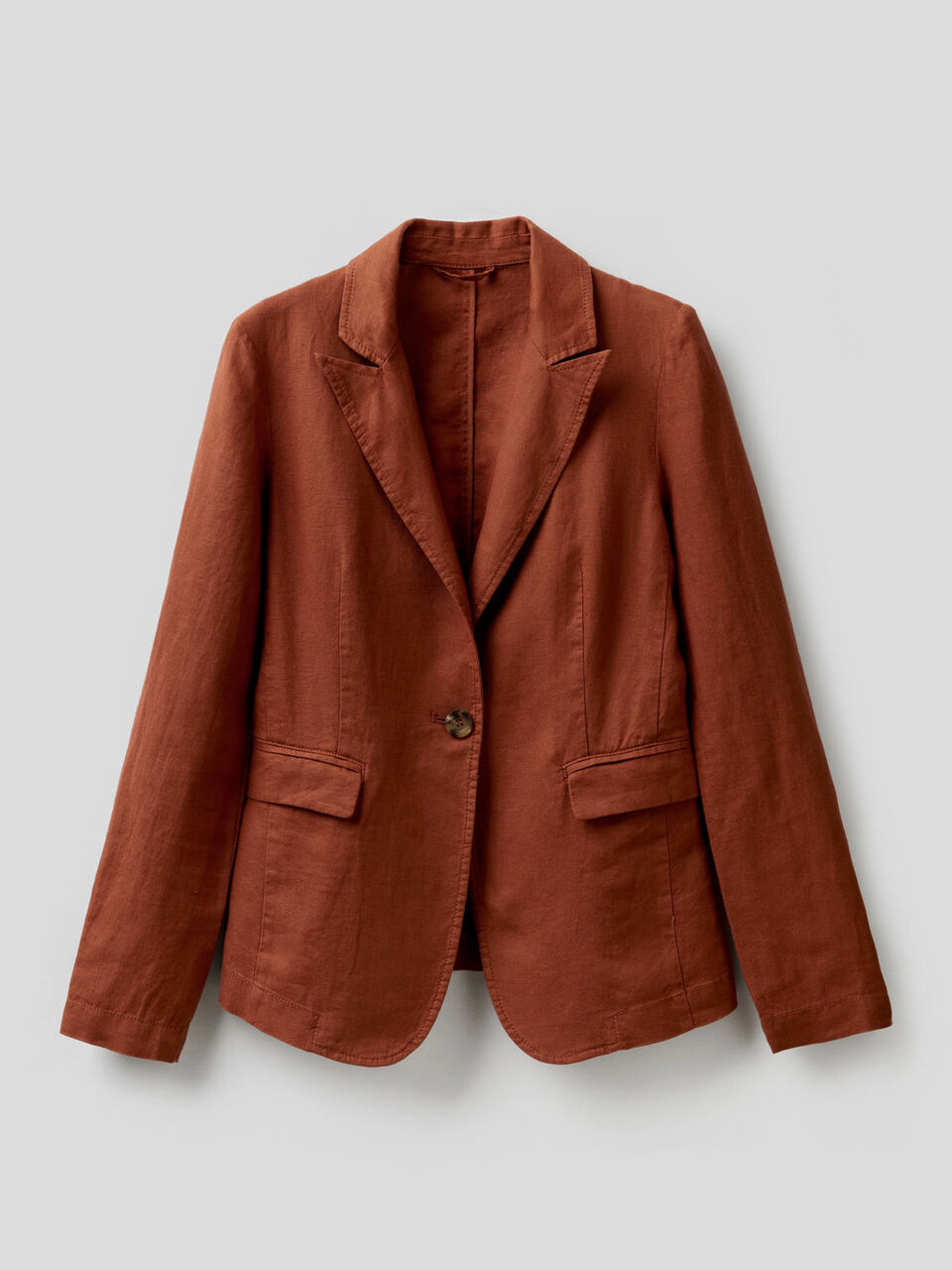 Taillierter Blazer aus 100% Leinen image number 1