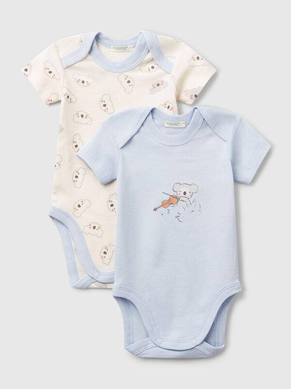Zwei Kurzarm-Bodys Newborn