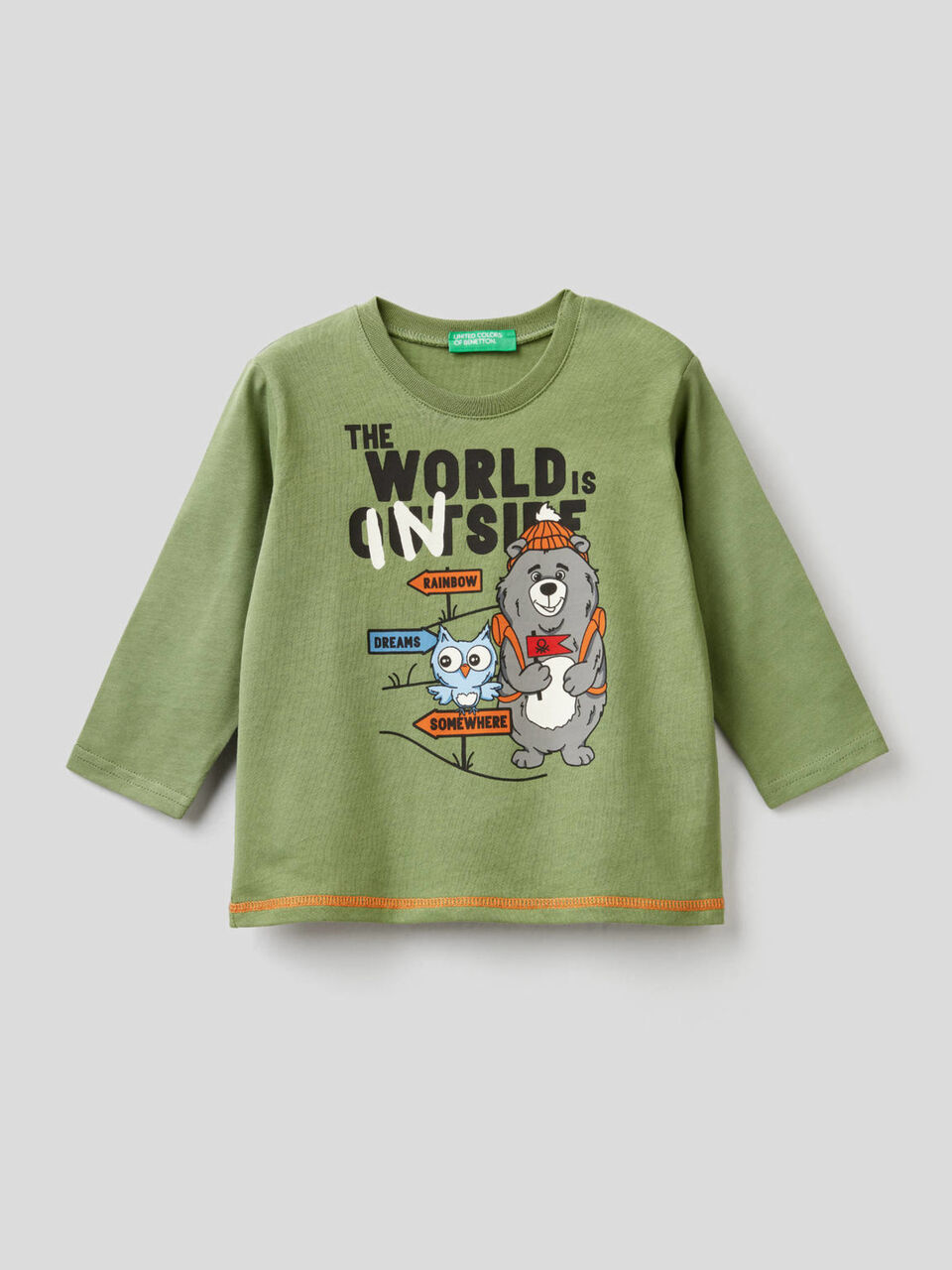 T-Shirt mit Print aus Bio-Baumwolle image number 1