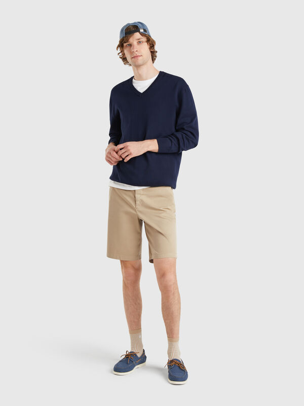 Chino-Bermudahose aus Stretch-Baumwolle Herren