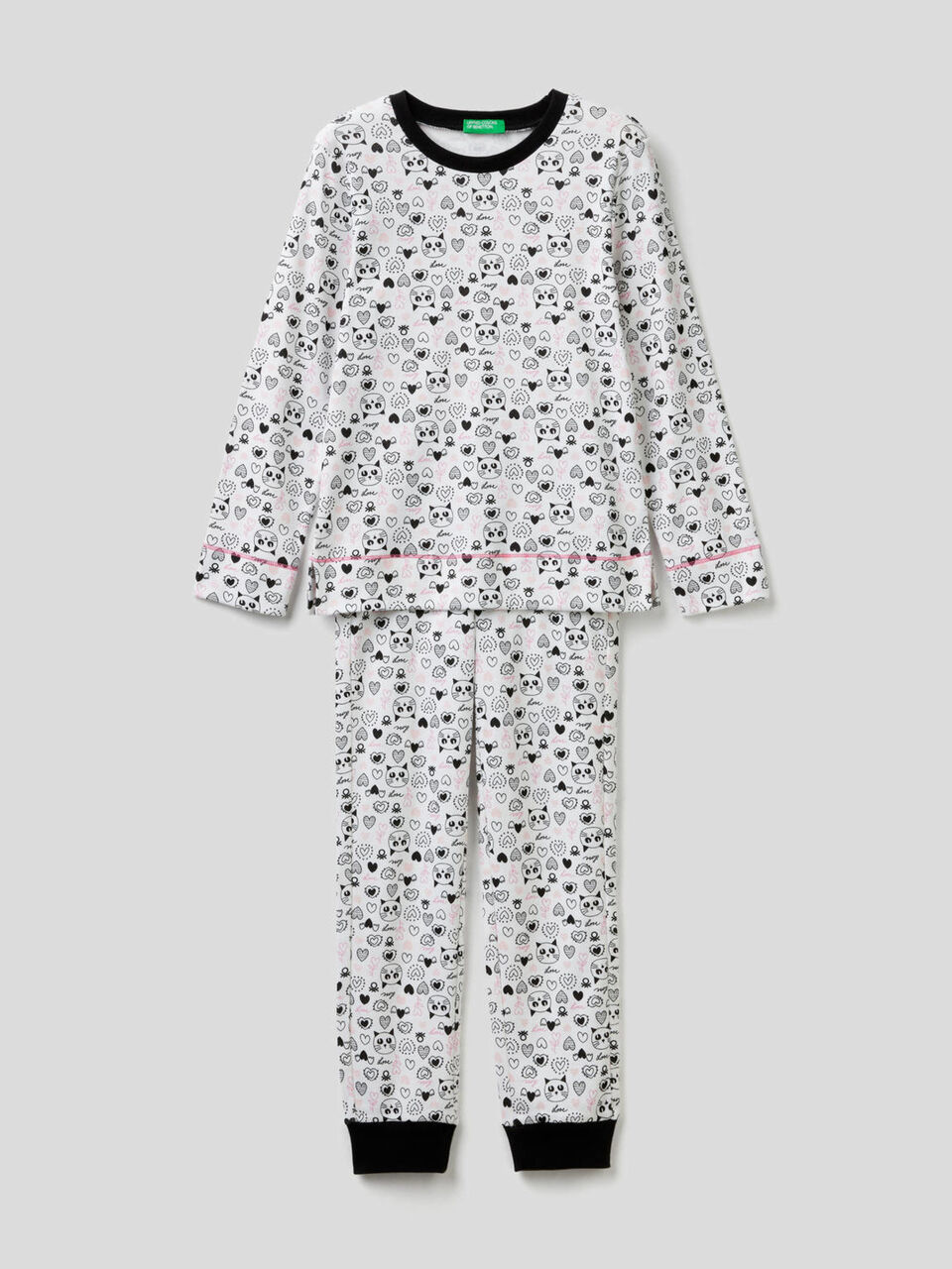 Pyjama aus 100% Baumwolle mit Print image number 1