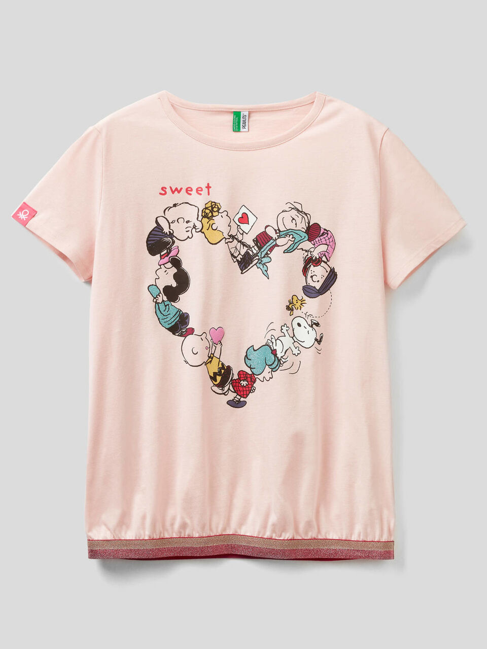 T-Shirt mit Peanuts-Print mit Lurex-Gummi image number 1
