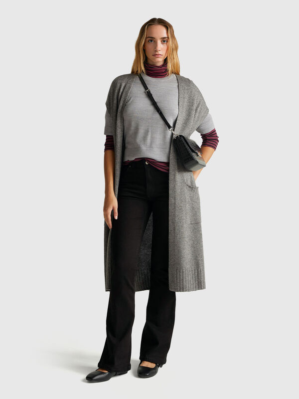 Kurzarmpullover aus reiner Merinowolle Kurzarmpullover aus reiner Merinowolle Damen