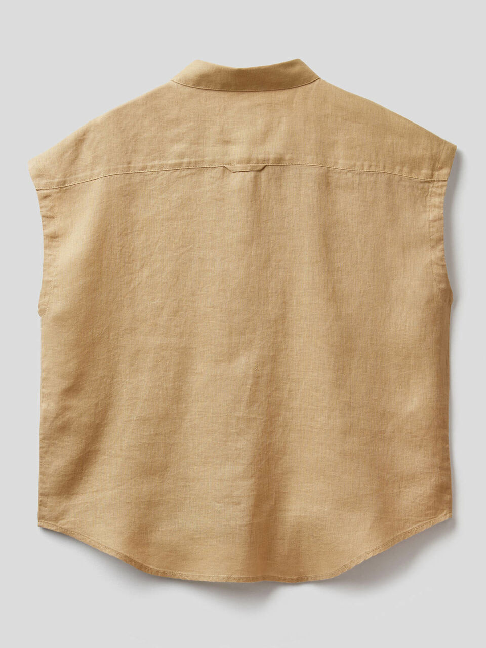 Bluse aus 100% Leinen mit kurzen Ärmeln image number 2