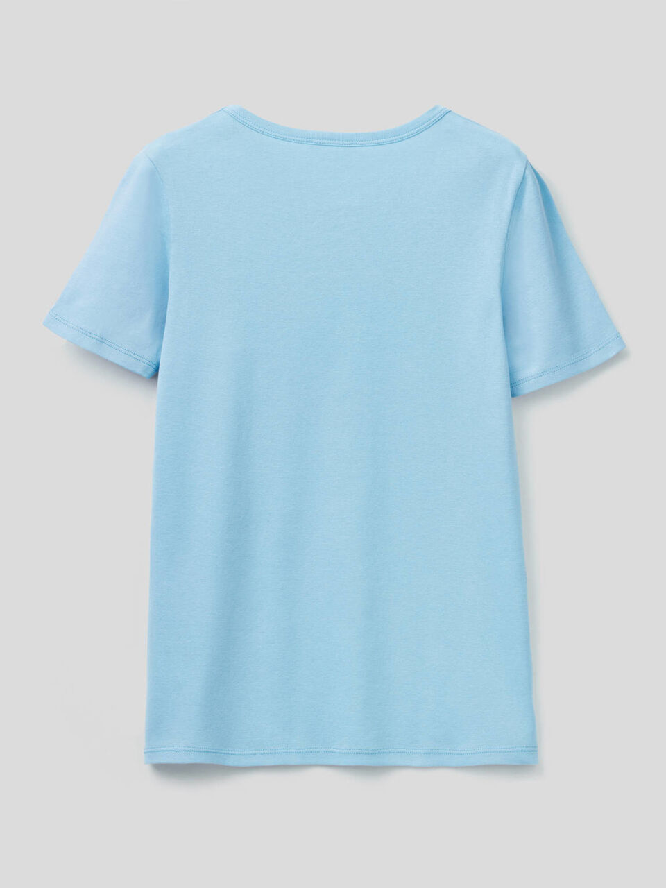 T-Shirt aus 100% Baumwolle mit glitzerndem Logoprint image number 2