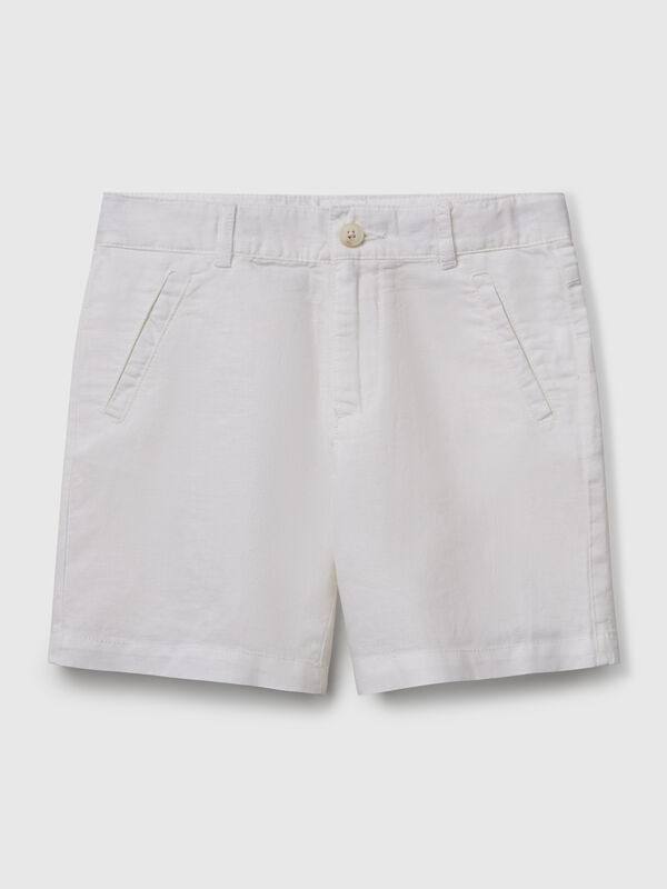 Shorts aus Leinenmischung Jungen