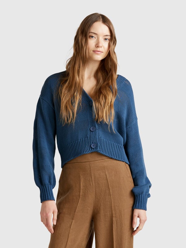 Strickjacke aus 100 % Baumwolle Damen