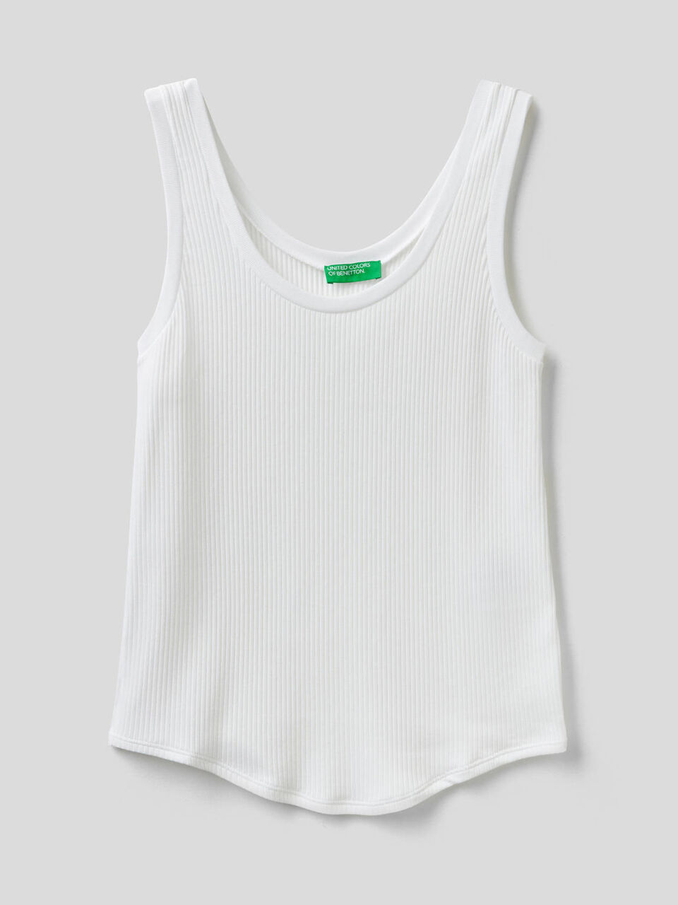 Geripptes Tank-Top mit breiten Trägern image number 1