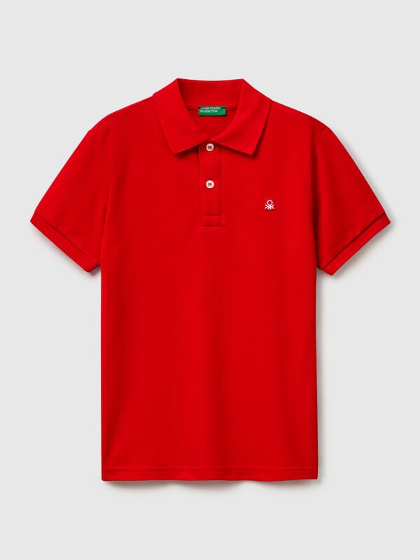Slim Fit-Polo aus reiner Baumwolle Jungen