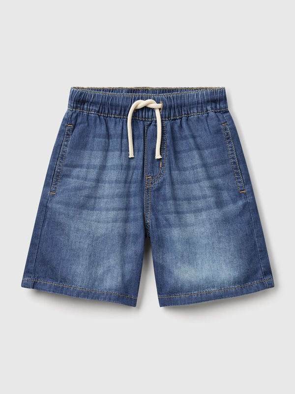 Chambray-Bermudashorts mit Kordelzug Jungen