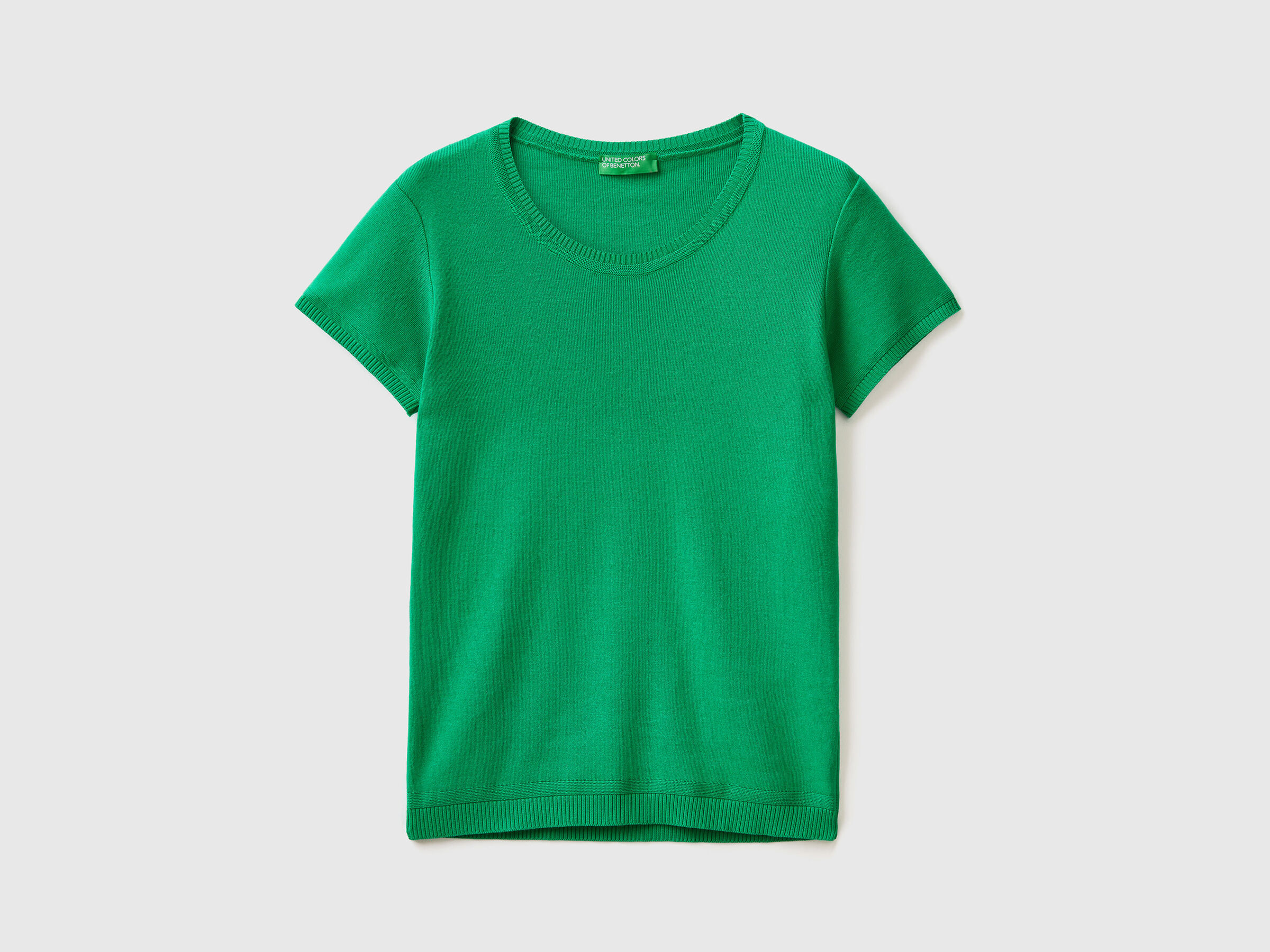 Kurzärmeliger Pulli aus 100% Baumwolle image number 4