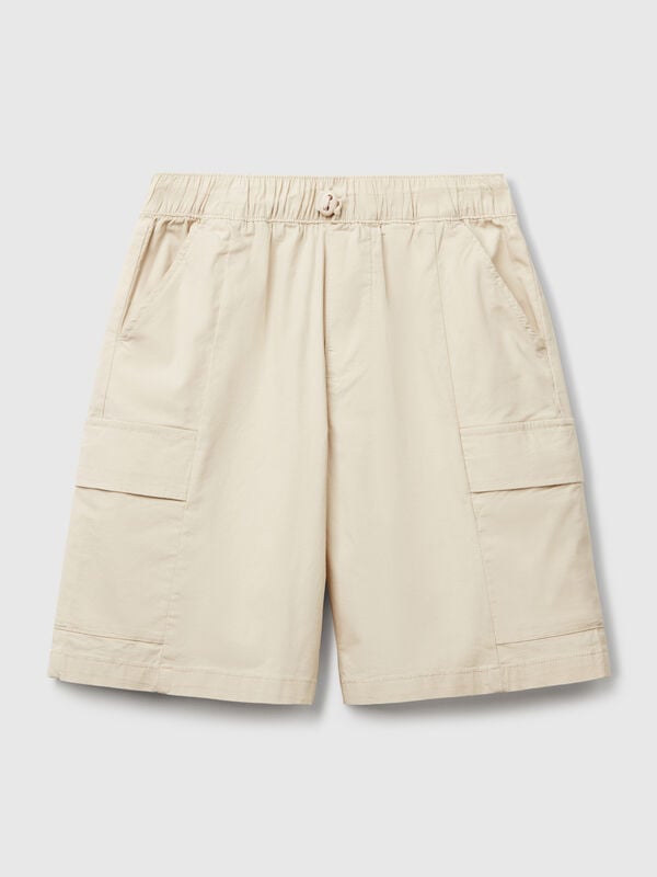 Fallschirmshorts aus Stretch-Baumwolle Jungen