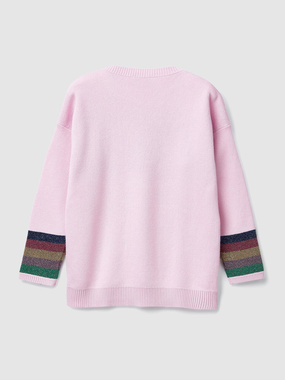 Pullover mit Schriftzügen und Lurex image number 2