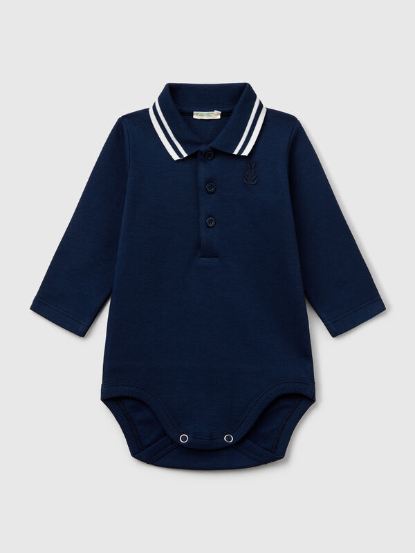 Polo-Body aus Baumwolle Newborn