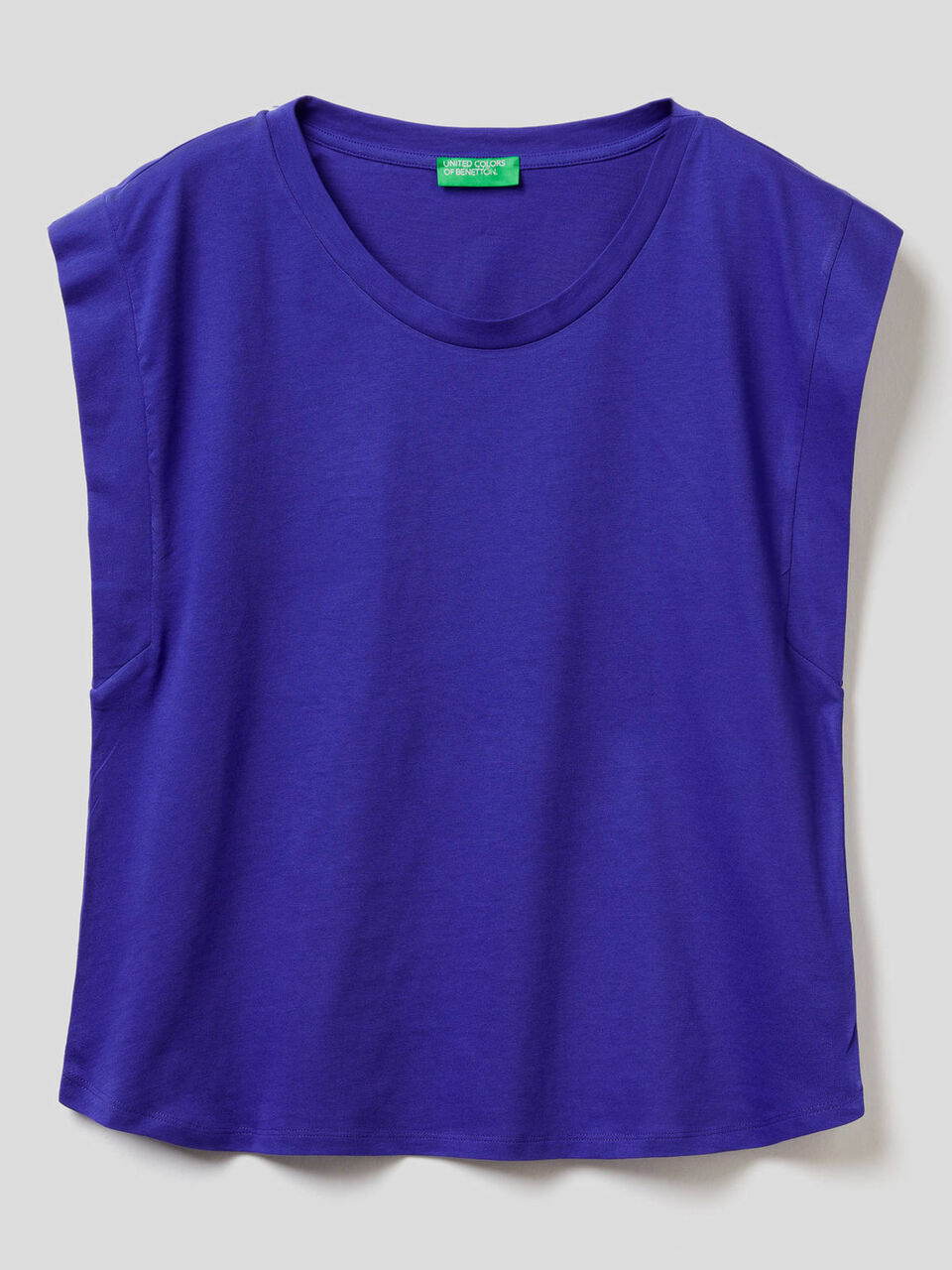 T-Shirt aus Baumwolle mit Flügelärmeln image number 1