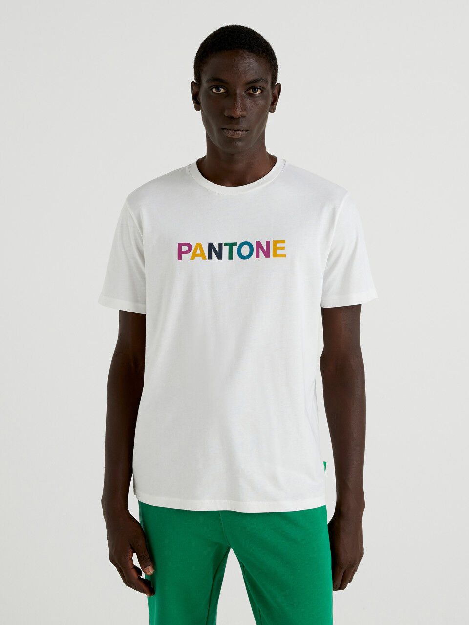 Shirt in Weiß BenettonxPantone™