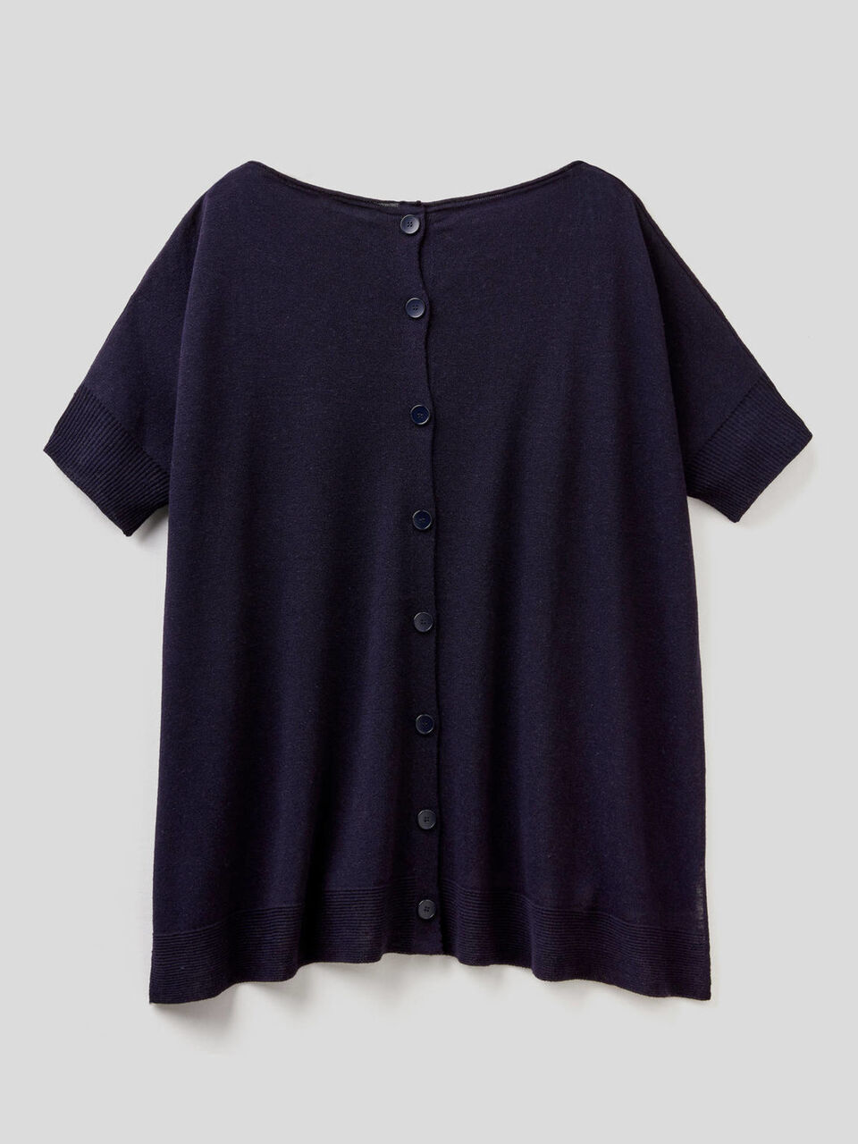 Oversize-Pullover mit kurzen Ärmeln image number 2