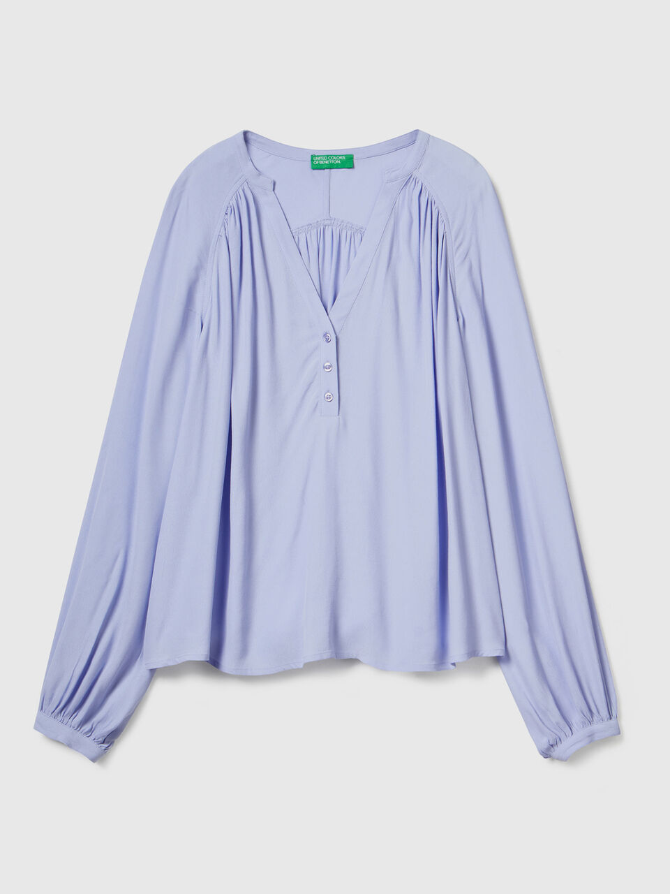 Bluse aus 100% Viskose mit langen Ärmeln image number 1