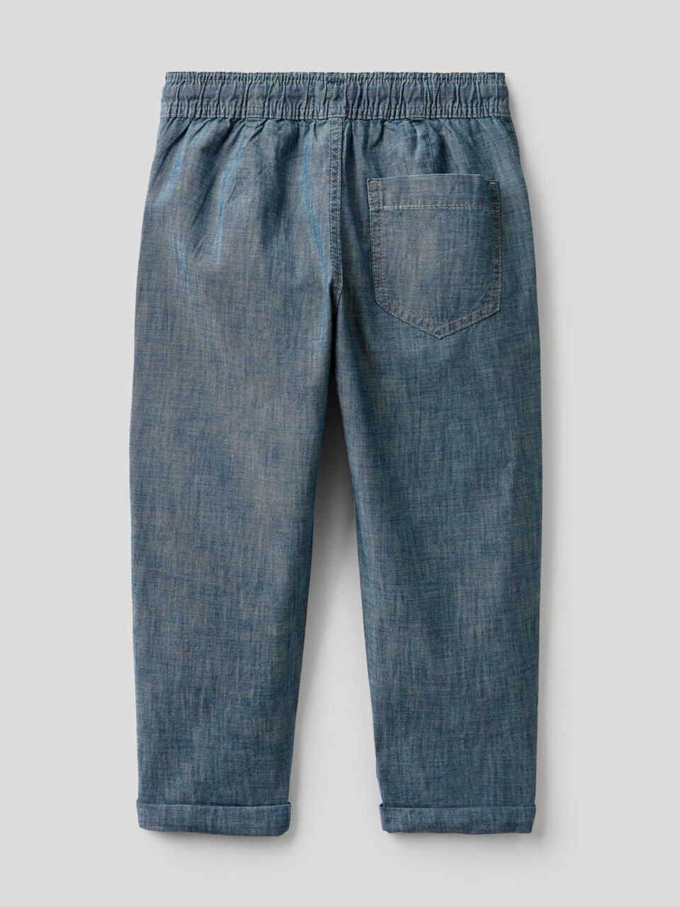 Hose aus Chambray in reiner Bio-Baumwolle image number 2