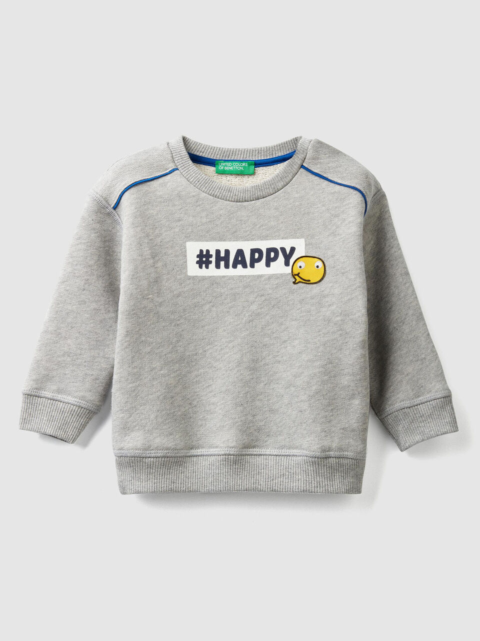 Sweatshirt mit Print und Aufnäher image number 1