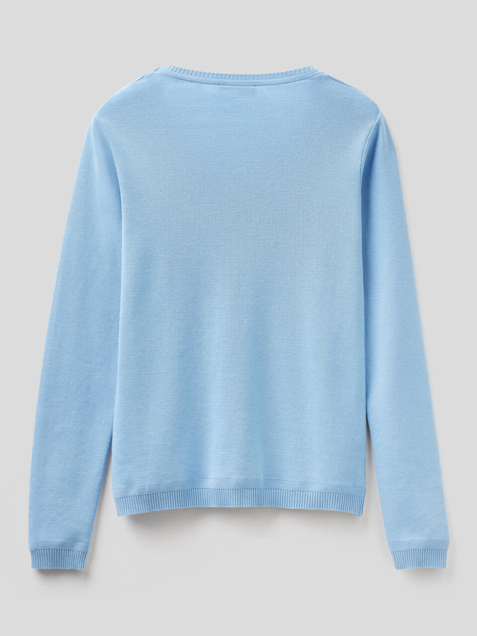 Pullover aus reiner Baumwolle mit Rundausschnitt image number 2