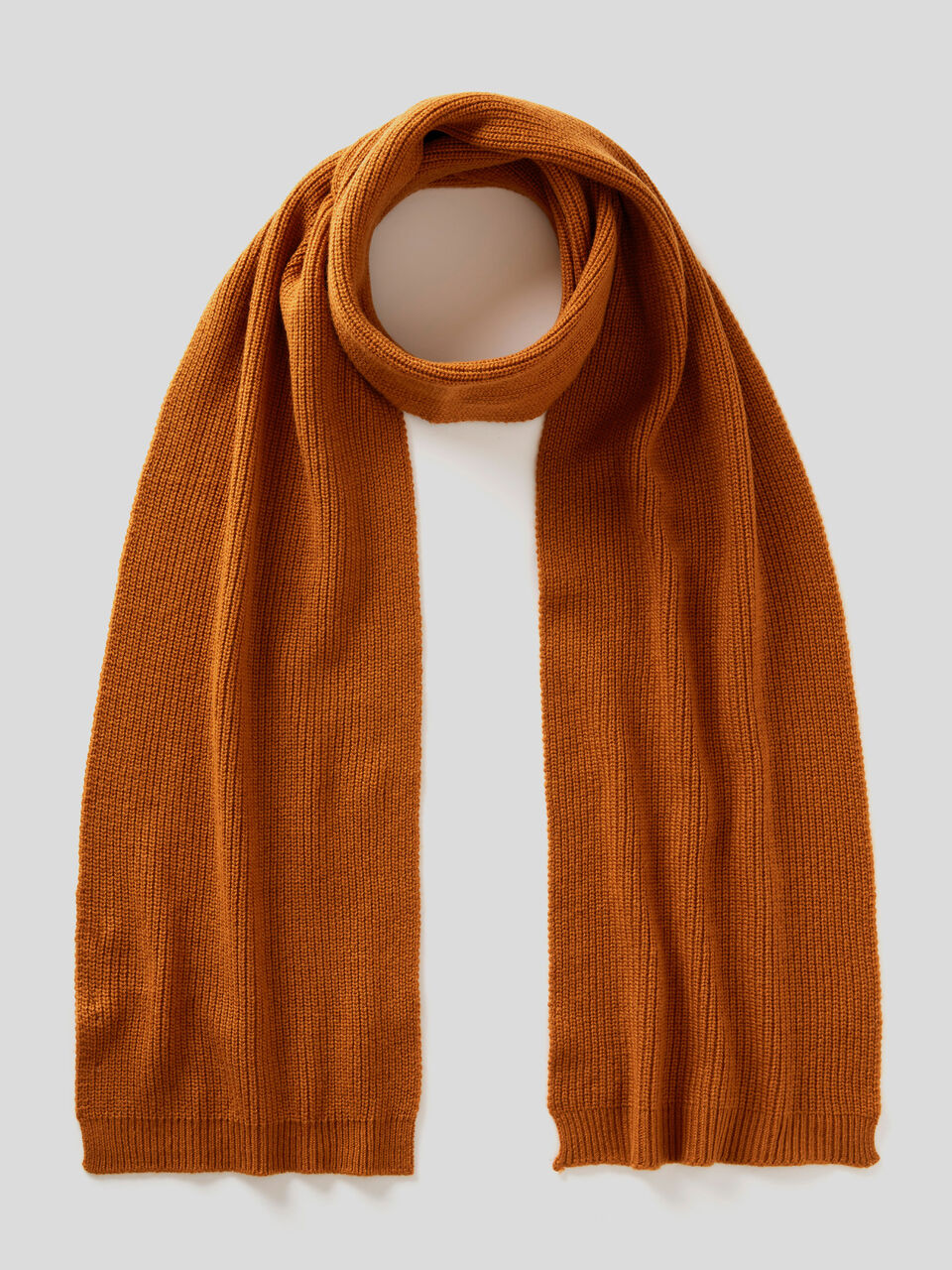 Gerippter Schal aus einer Mischung aus Wolle und Cashmere image number 1
