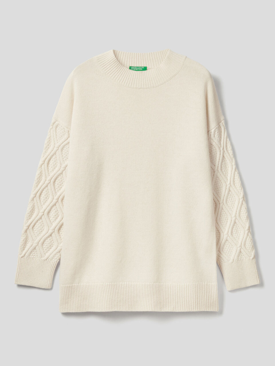 Rollkragenpullover mit Ärmeln samt Muster image number 1