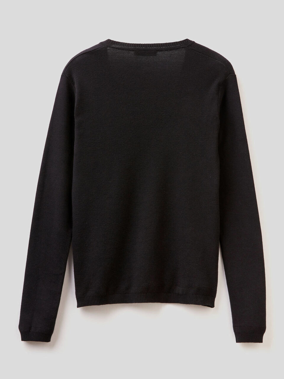 Pullover aus reiner Baumwolle mit V-Ausschnitt image number 2