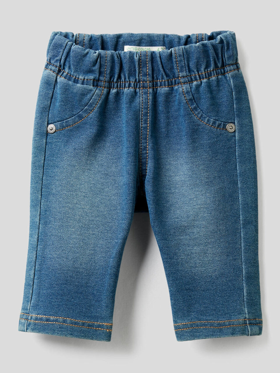 Hose mit Denim-Effekt und Print image number 1