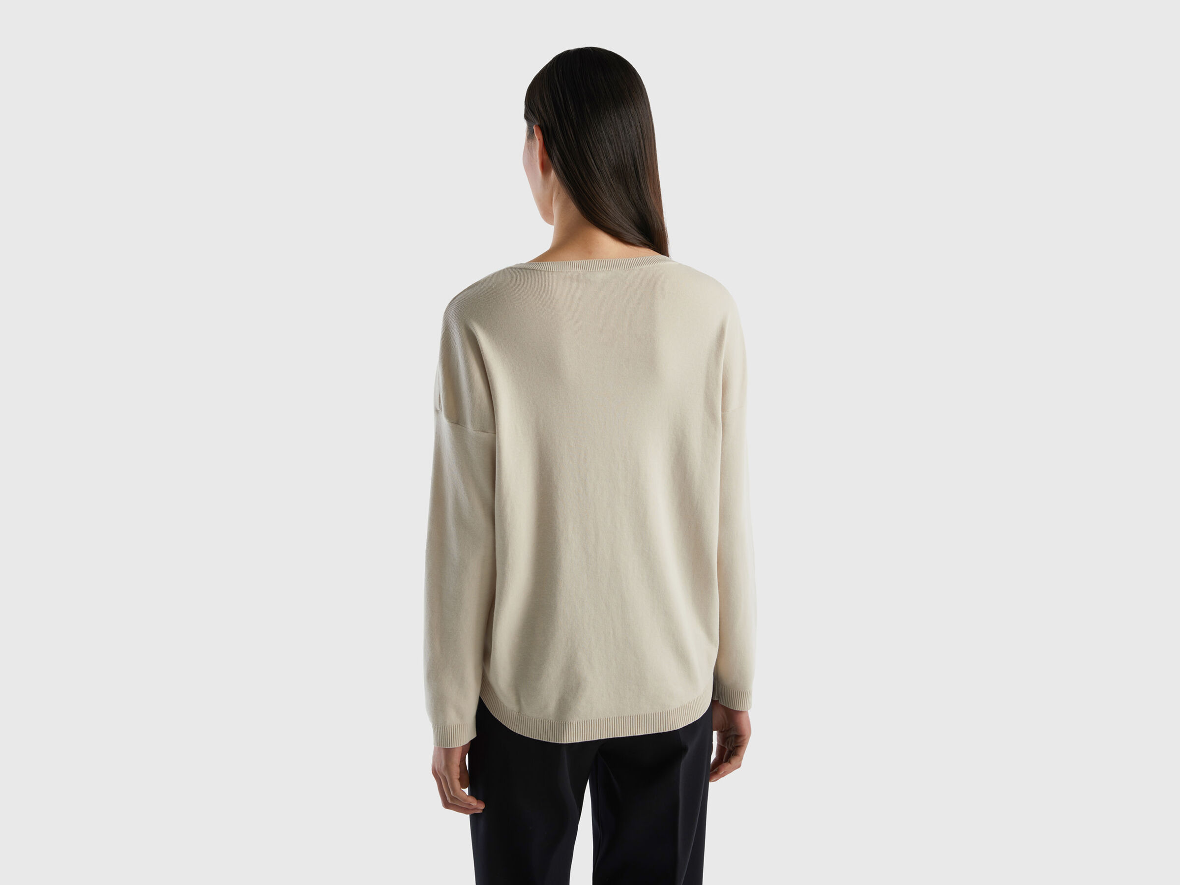 Pulli aus Baumwolle mit Rundhalsausschnitt image number 2