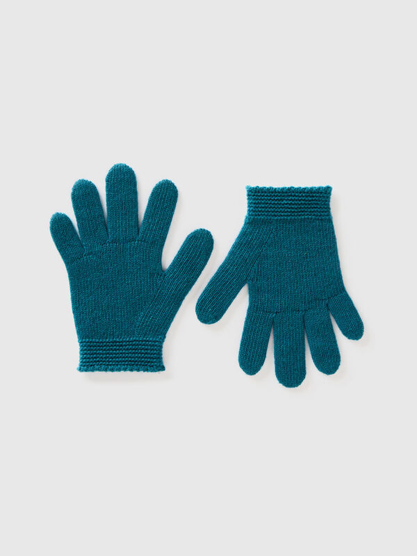 Handschuhe aus einer stretchigen Wollmischung Jungen