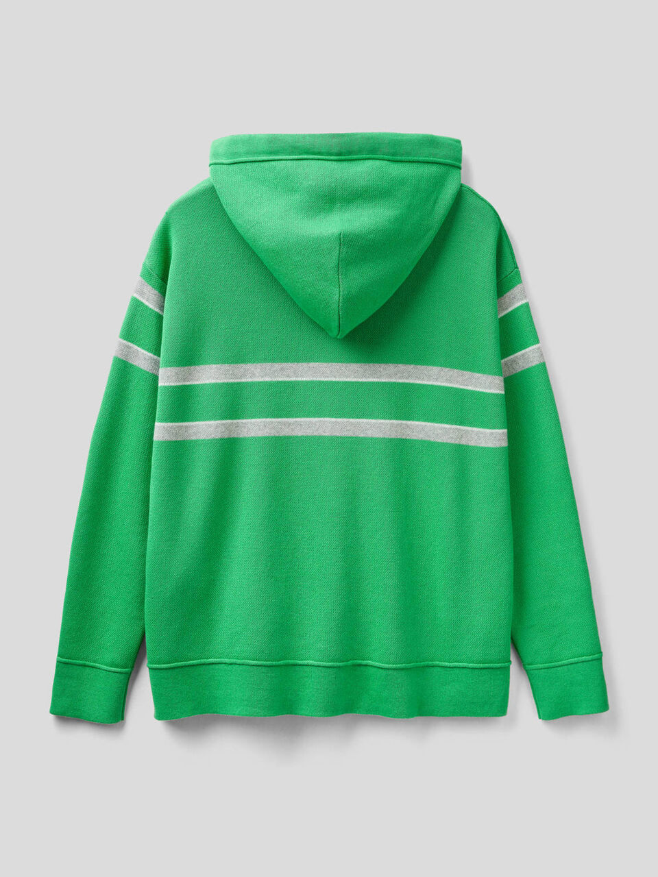 Pullover aus Trikot-Baumwolle mit Kapuze image number 2