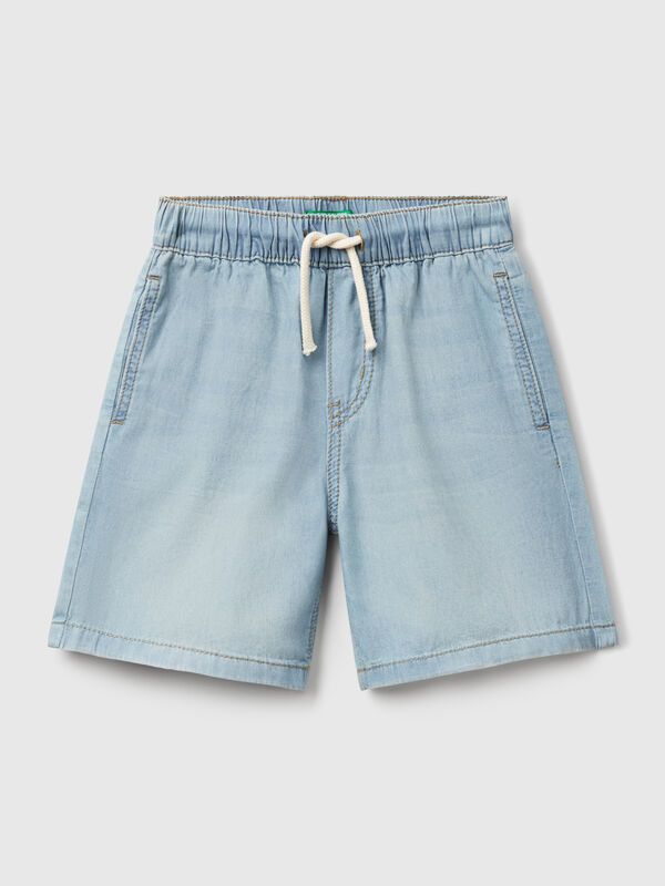 Chambray-Bermudashorts mit Kordelzug Jungen