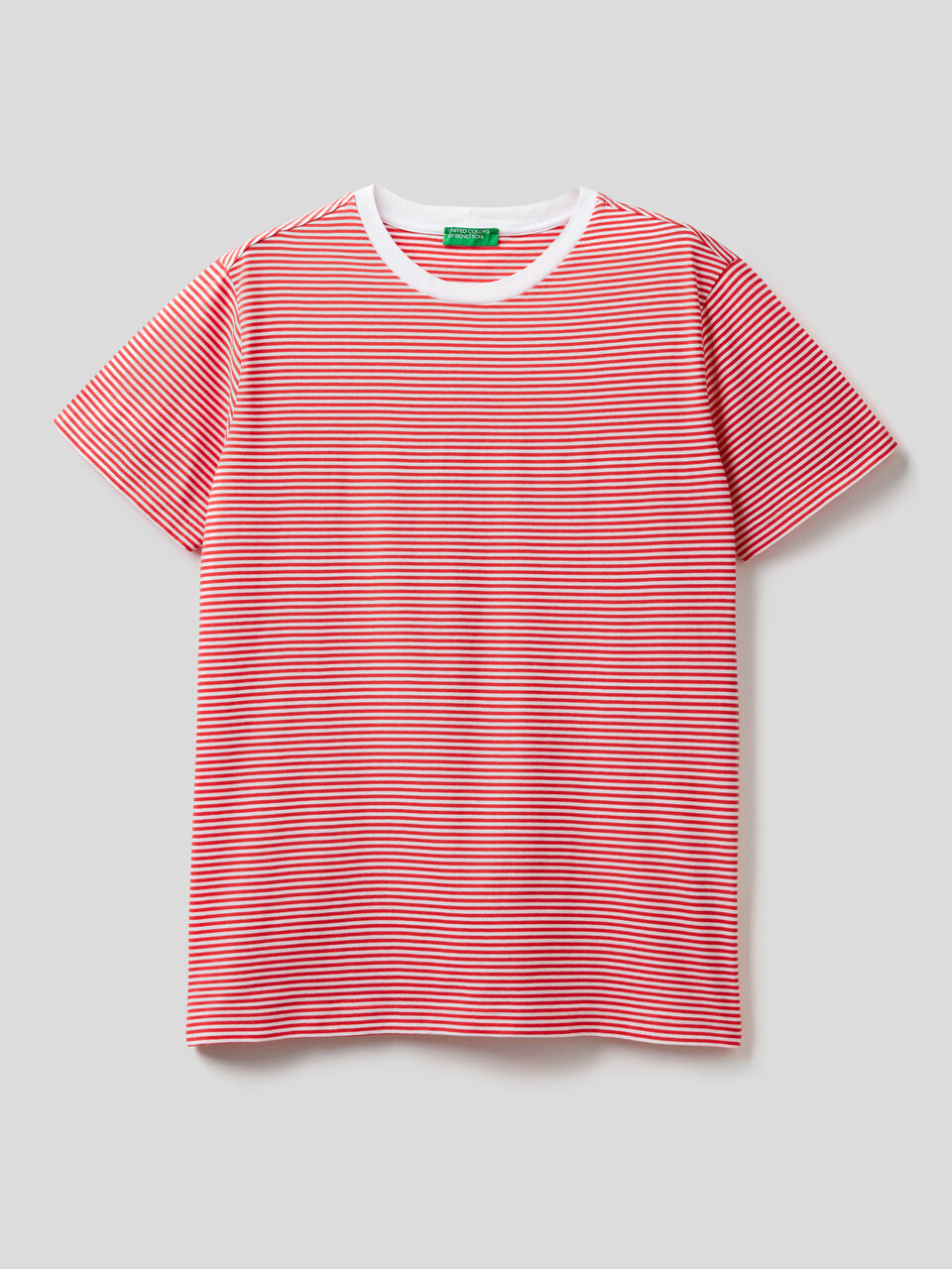 T-Shirt aus 100% Baumwolle mit Streifen image number 1