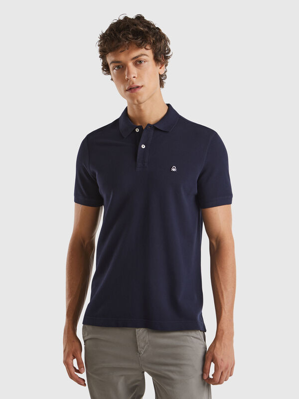 Polo regular fit in Mitternachtsblau Herren