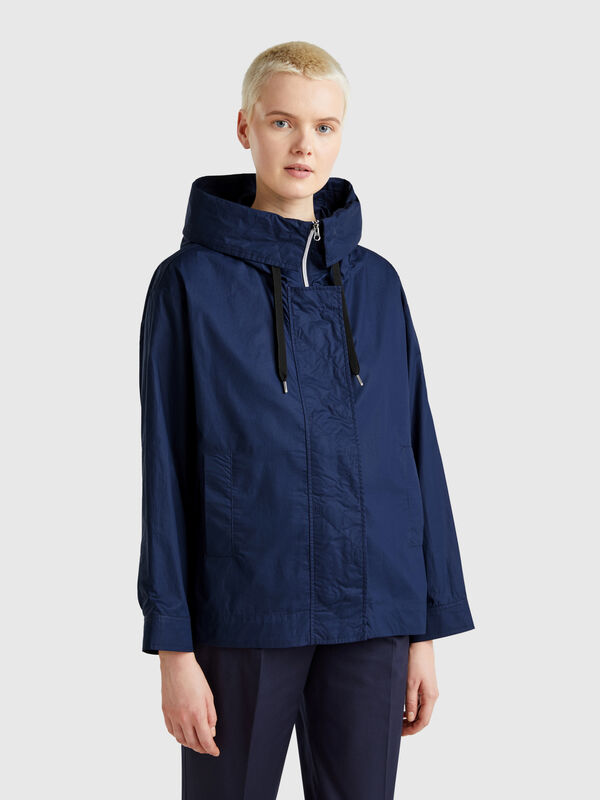 Over-Fit-Jacke aus Nylon Damen