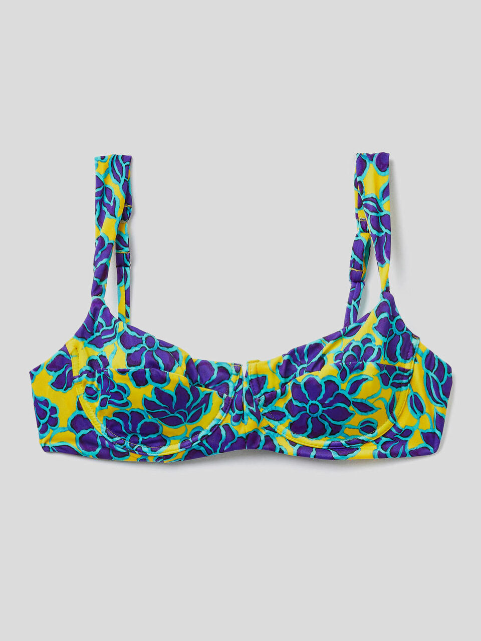Bikini-BH mit floralem Print image number 1