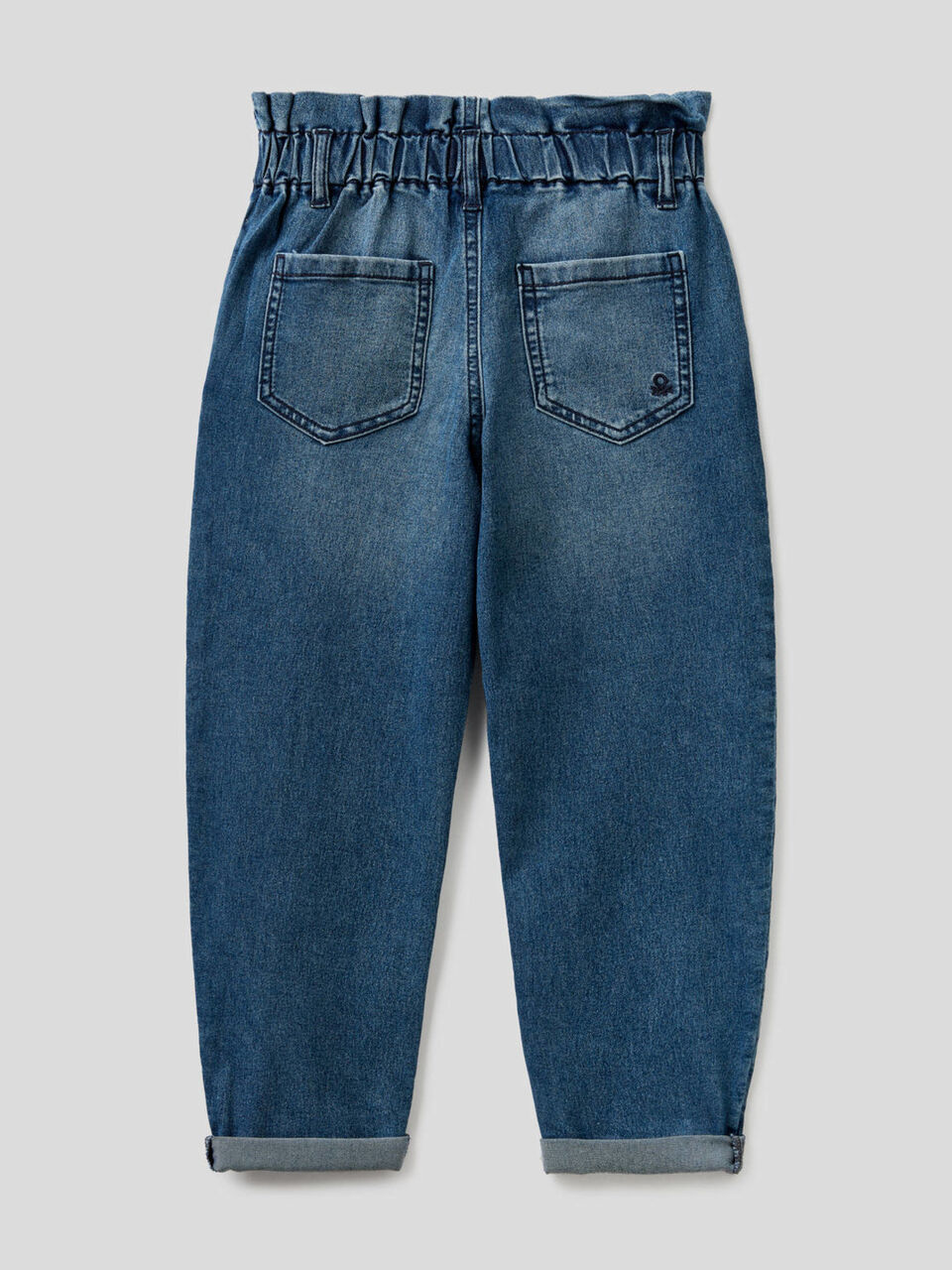 Baggy-Jeans mit gerafftem Bund image number 2