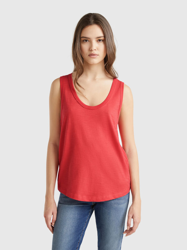 Leichtes Tanktop aus Baumwolle Damen