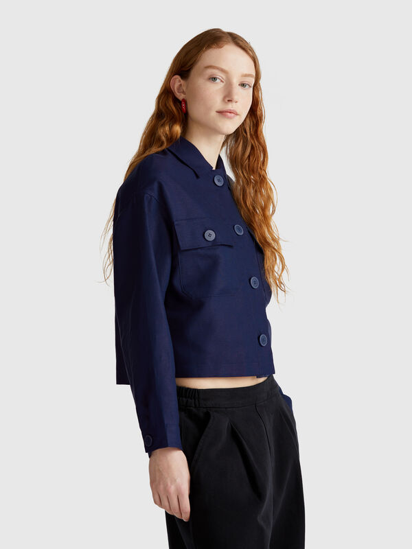 Jacke aus Leinenmischung Damen
