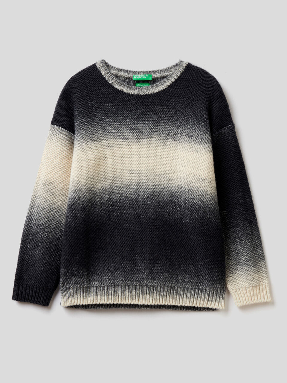 Pullover mit Rundhals und Dégradé-Effekt image number 1